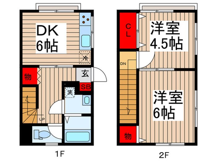福庄荘の物件間取画像