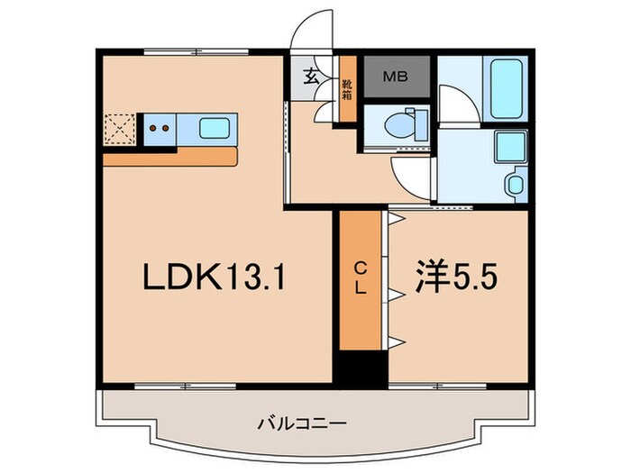 シャトルイン北糀谷の物件間取画像