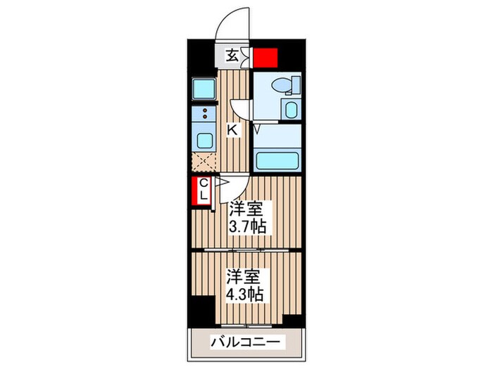 コンフォリア・リヴ根岸２丁目の物件間取画像