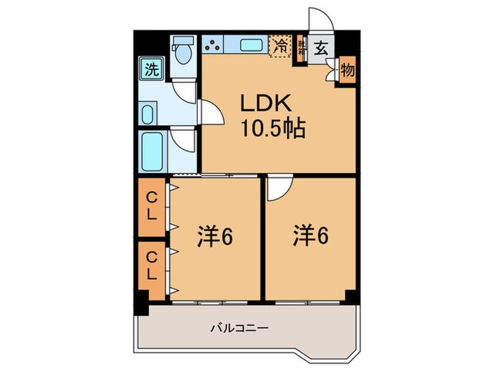 シャトレー深沢の物件間取画像