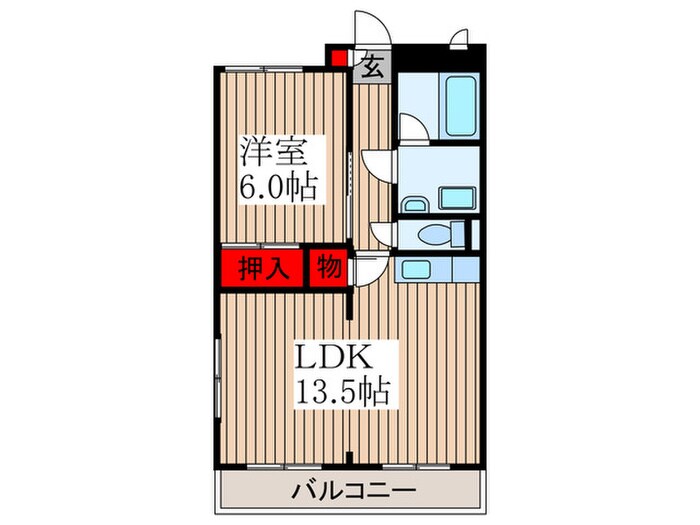 メルベーユ西上尾の物件間取画像