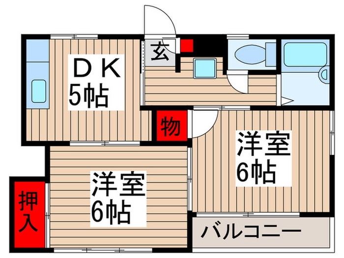 メルロＢの物件間取画像