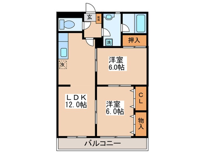 シャングリラコスモの物件間取画像