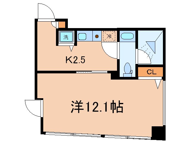 ｶｽﾀﾘｱ水天宮Ⅱの物件間取画像