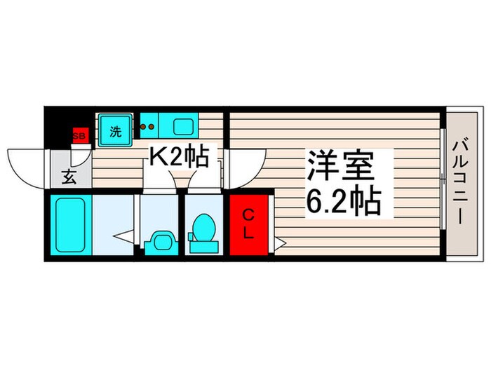 リブリ・クレール江北の物件間取画像