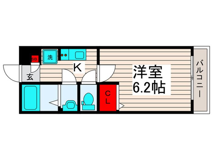 リブリ・クレール江北の物件間取画像
