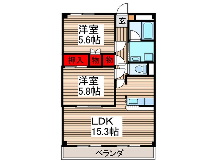 オーチャードの物件間取画像