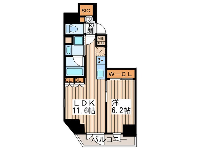ザ・パークハビオ中野新橋の物件間取画像