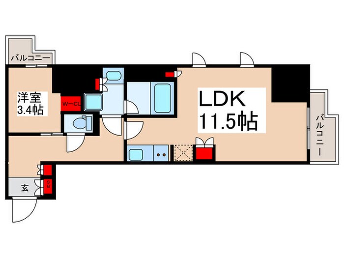 コンフォリア東上野の物件間取画像
