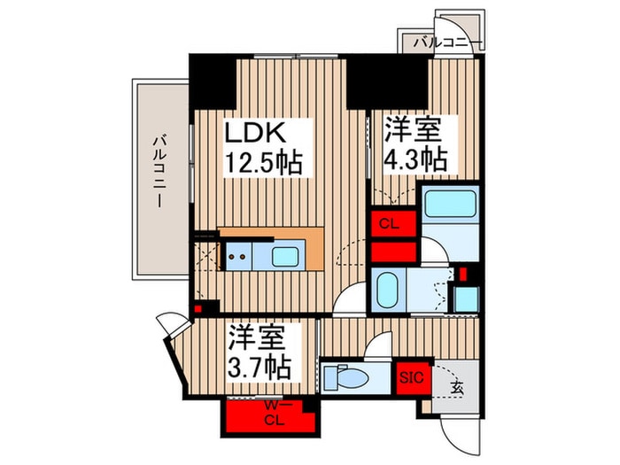 コンフォリア東上野の物件間取画像