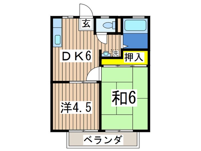 ジュネス初声の物件間取画像