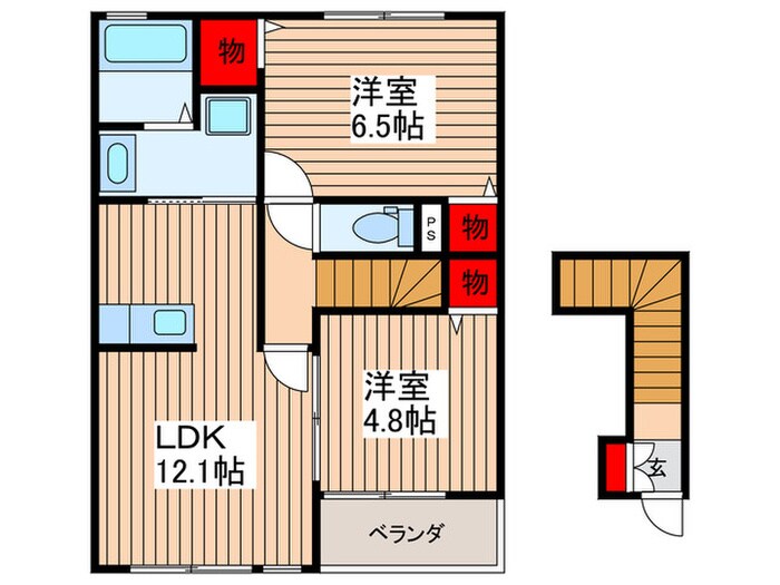 Ｐｒｉｍａｇｅの物件間取画像