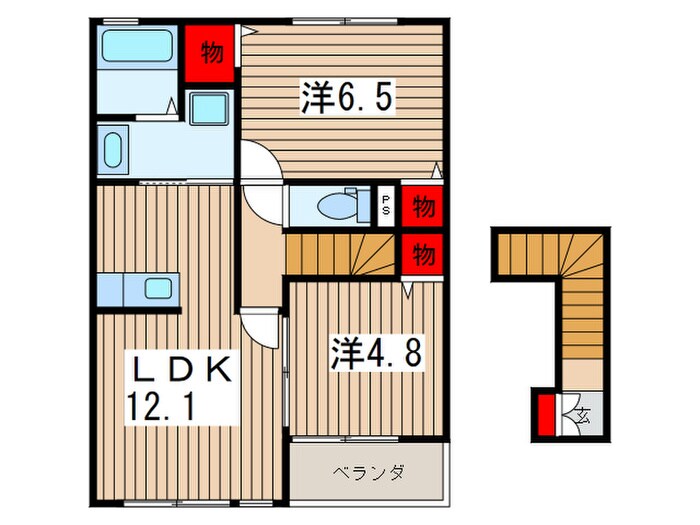 Ｐｒｉｍａｇｅの物件間取画像