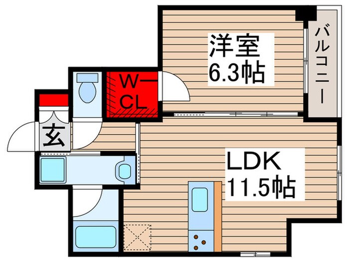 ラグゼナ北千住の物件間取画像