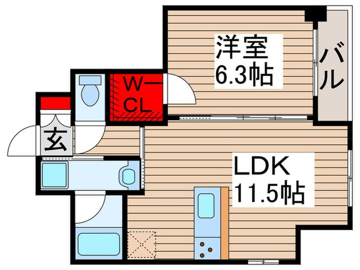 ラグゼナ北千住の物件間取画像