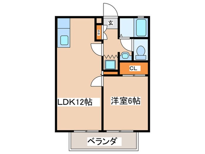 クレストコートの物件間取画像