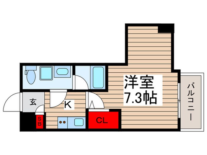 ﾘﾗｲｱ東京ｲｰｽﾄﾚｼﾞﾃﾞﾝｽ(404)の物件間取画像