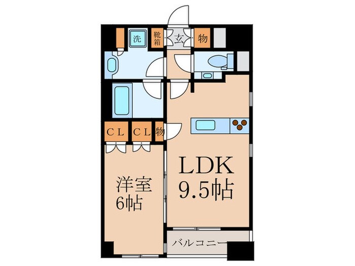 アークス鷺ノ宮（１０２）の物件間取画像