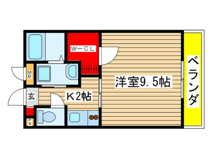 パ－クパレスの物件間取画像