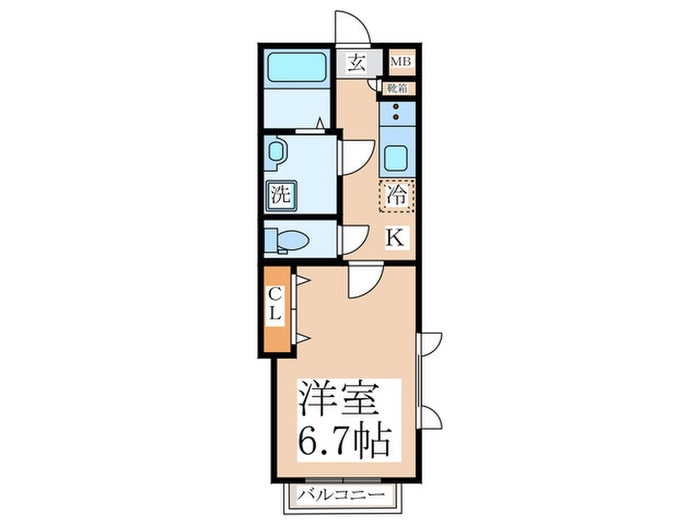 ﾋﾟｱｺｰﾄTM東伏見参番館の物件間取画像