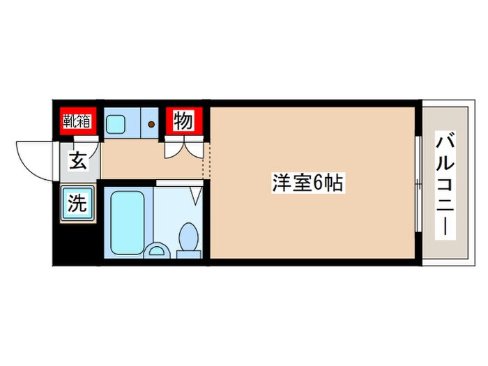 セザ－ル立川Ｂ館(325)の物件間取画像