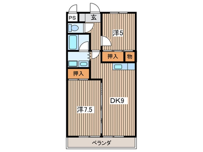 ＮＫＹフラットの物件間取画像