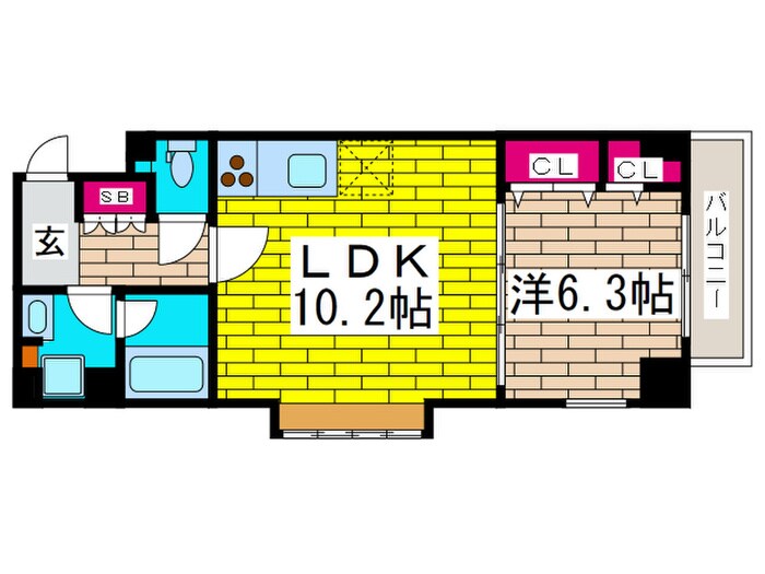 メゾンカルム西新宿の物件間取画像