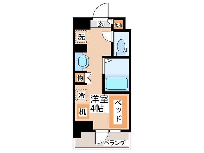 ｷｬﾝﾊﾟｽｳﾞｨﾚｯｼﾞ多摩ｾﾝﾀｰの物件間取画像