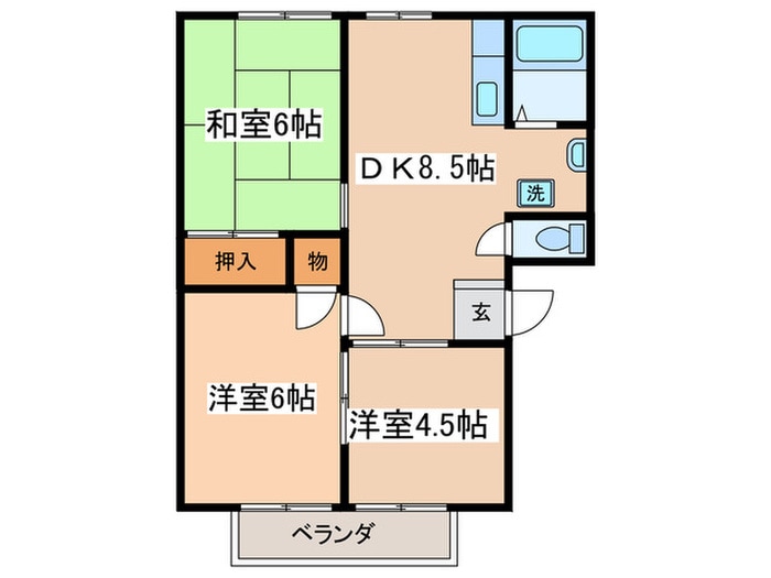 アーバンさつきの物件間取画像