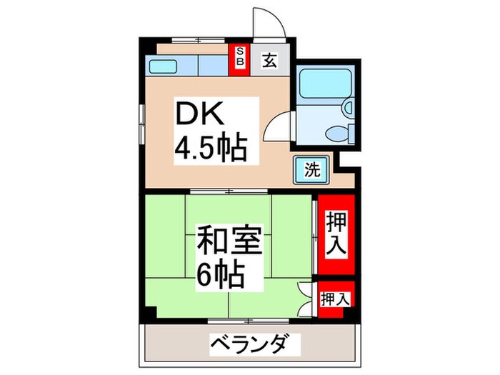 メゾネット８８の物件間取画像