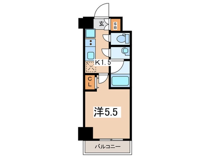 パークフラッツ横濱平沼橋の物件間取画像