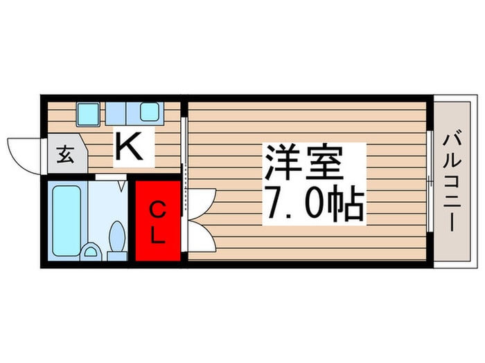 ＡＢフラットの物件間取画像