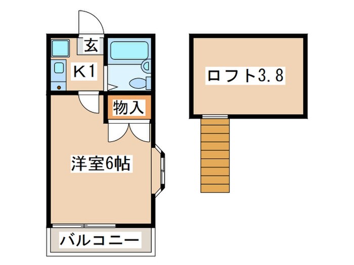 ラ・カメラ枡形の物件間取画像