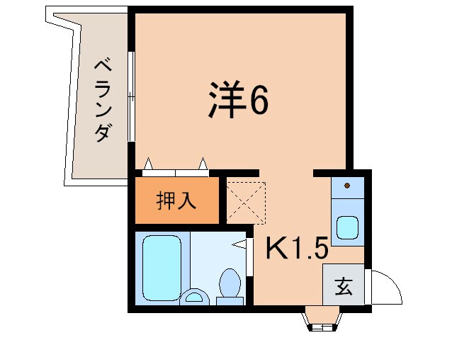 ハイネス新川崎の物件間取画像