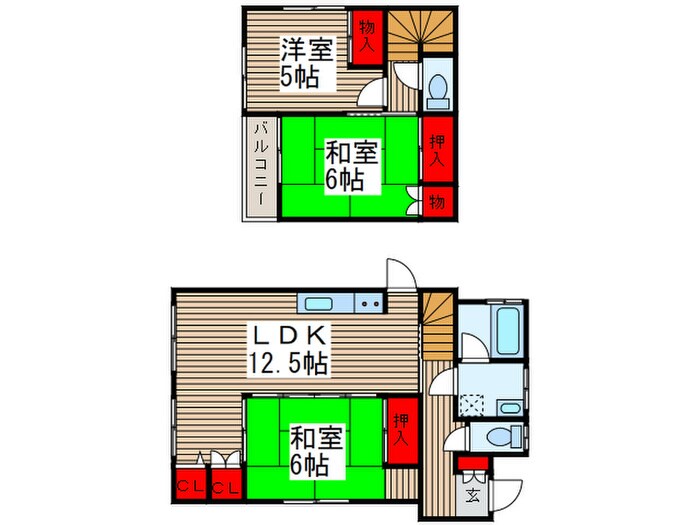 鴻巣市宮前戸建の物件間取画像
