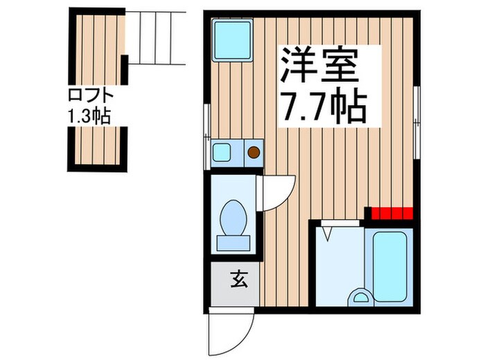 あおばトラスト北千住の物件間取画像