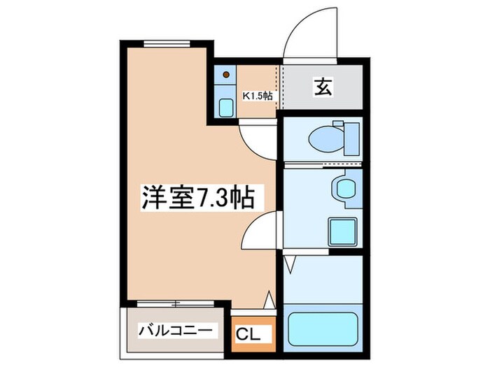 ウェルスフィールド湘南B棟の物件間取画像