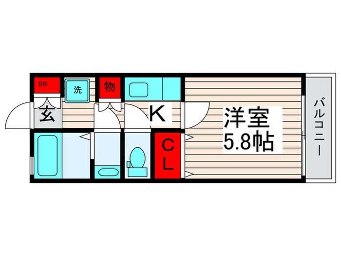 アーバングレース参番館の物件間取画像