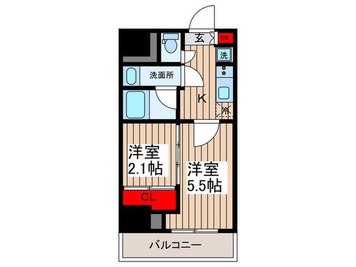 ドゥーエ亀戸Ⅲの物件間取画像