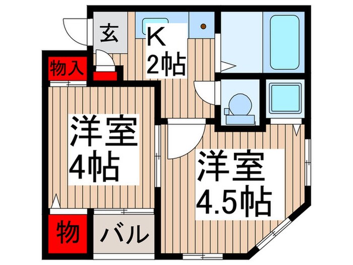 カレント所沢３号館の物件間取画像