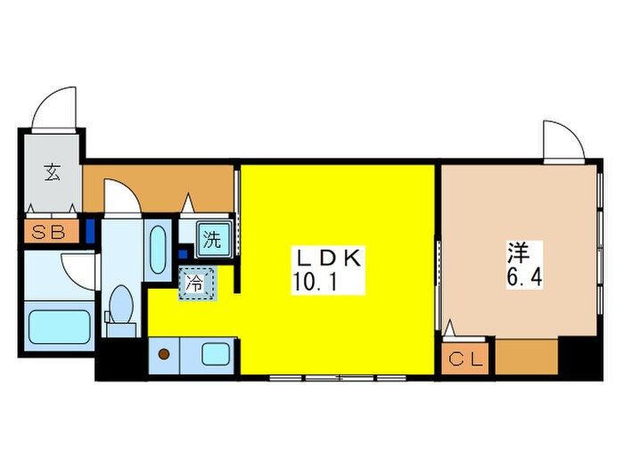 カスタリア水天宮（4-7号）の物件間取画像