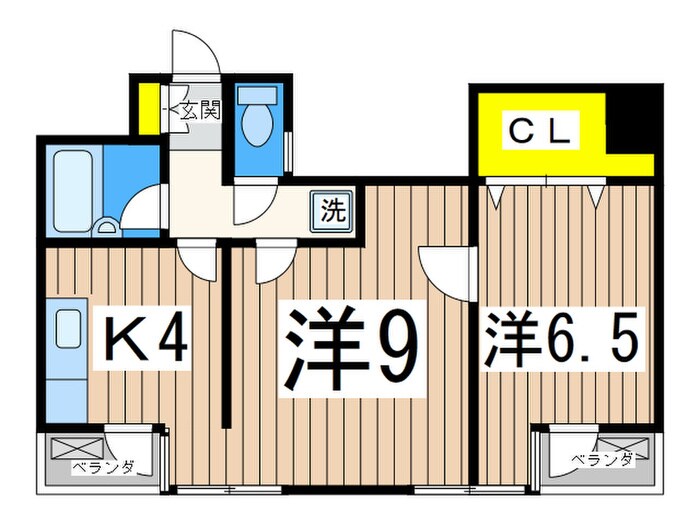 ポ－トビュ－高砂の物件間取画像