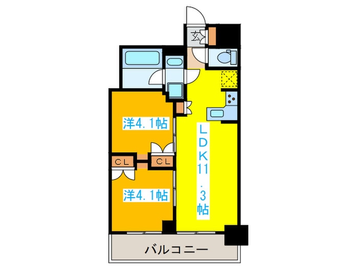 パークキューブ西新宿の物件間取画像