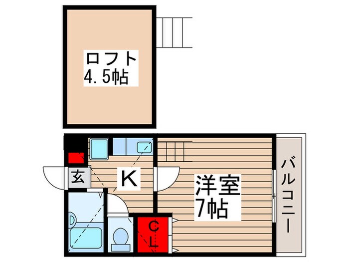 スタジオーネ参番館の物件間取画像