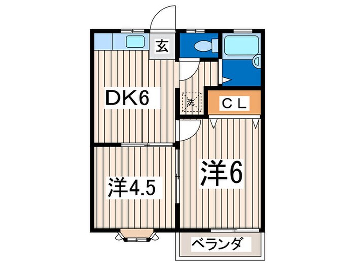 ハイツクックの物件間取画像