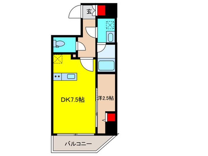 BRICK RESIDENCE 築地明石町の物件間取画像