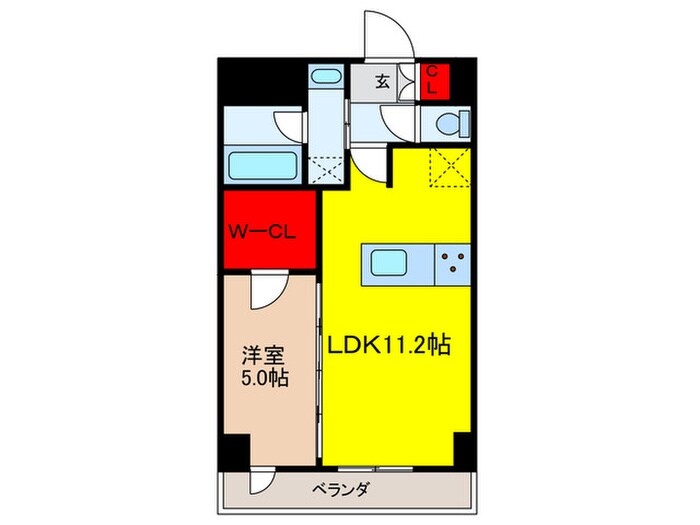 BRICK RESIDENCE 築地明石町の物件間取画像