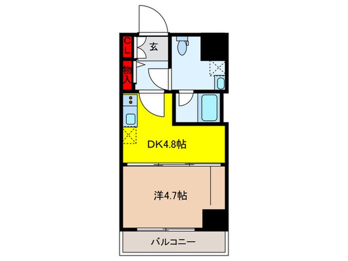 BRICK RESIDENCE 築地明石町の物件間取画像