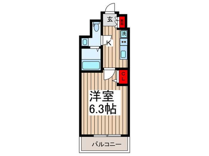 レフィールオーブ南行徳駅前の物件間取画像