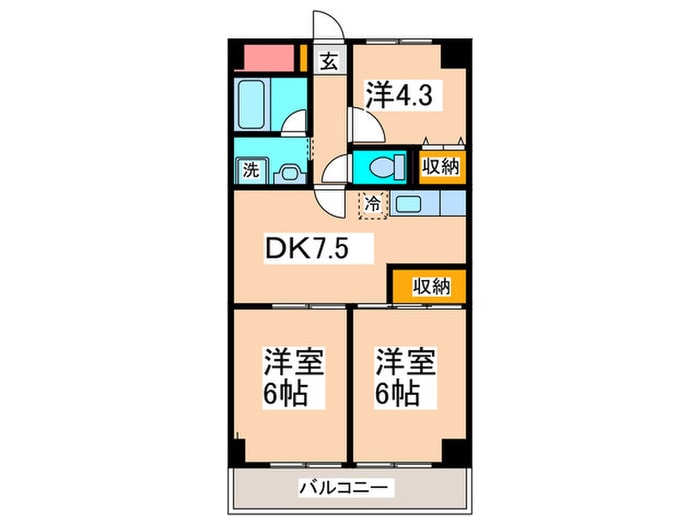 市ヶ尾センタ－ビルの物件間取画像